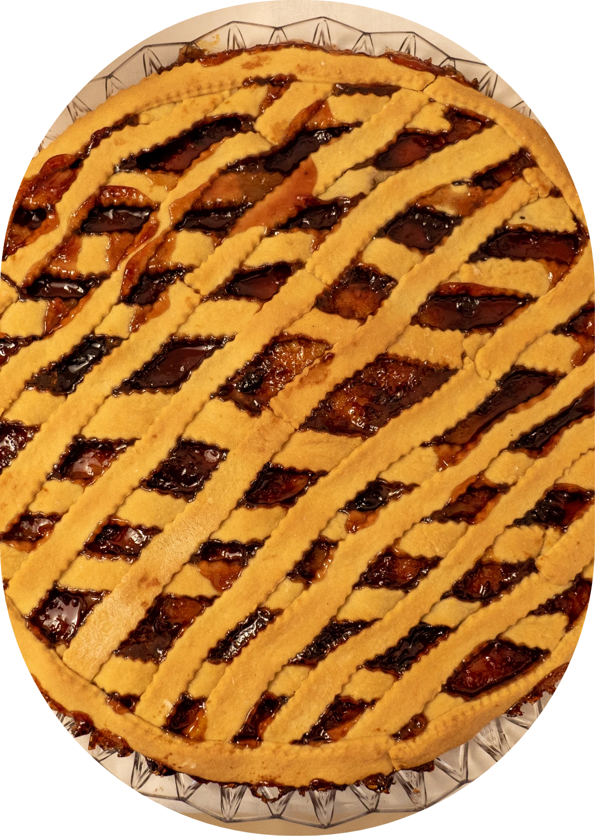 Crostata fatta in casa servita nella colazione a buffet della Masseria Rescio